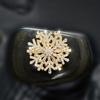 Snowflake Zircon Rotatable Brooch, Super Beautiful and High-end Three-dimensional Brooch, Feminine Temperament, Suit Coat, Pin Buckle