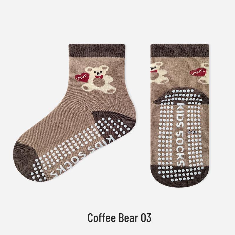 Trendy Anti-slip Mid-calf Socks for Men, Women, and Children - Ideal for Home, Indoor, Sports, and Trampoline Activities