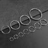 10-50pcs/lot 12-50mm Metal Keyring Round Split Key Ring For Jewelry Making DIY Crafts Keychain Key Holder Connector Accessories