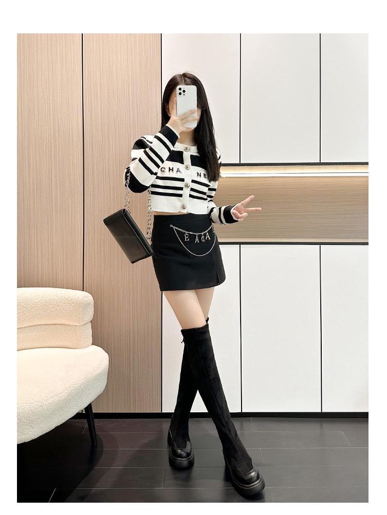 Wide Fit Over-the-Knee Elastic Sheepskin Velvet Boots, Plus Size for Autumn/Winter with Thick Sole.