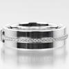TIFFANY&Co. Wide T Ring K18 white gold/diamond #5.4(US Size) 6.92g Women Used