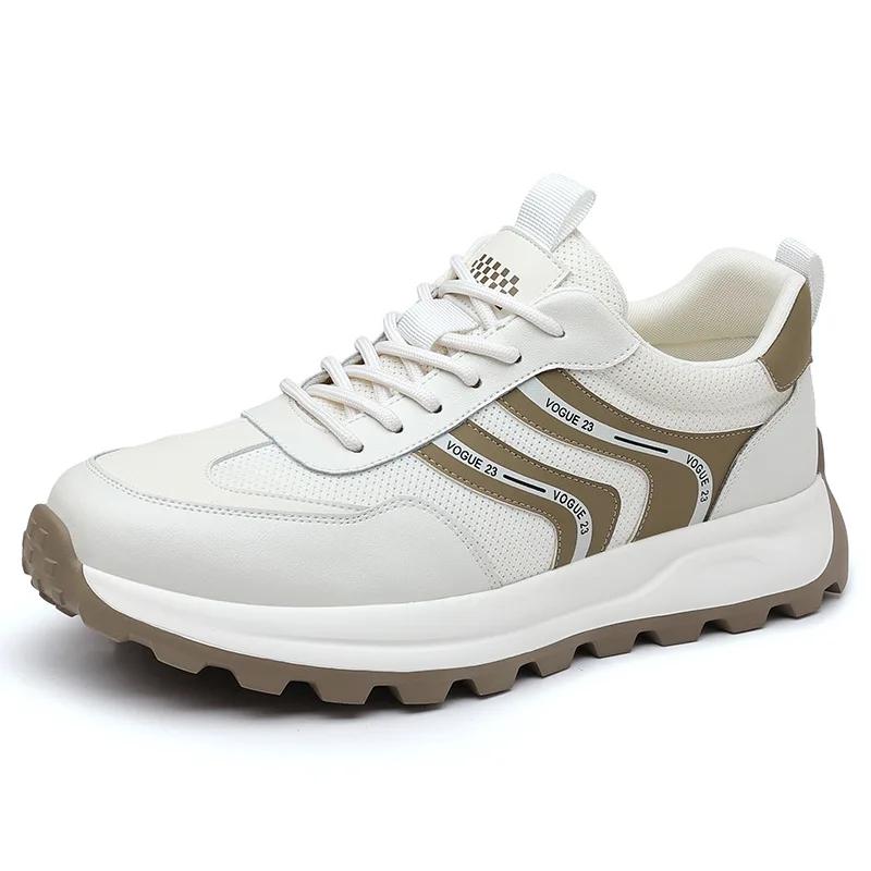 

Men s Casual Sneakers Walking Lightweight Breathable Shoes Memory Foam Comfortable Footbed Slip Resistant Durable Comfort Sole 38 білий