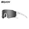 SCVCN Road Photochromic Cycling Glasses Sports Sunglasses Outdoor Cycling MTB Bike Glasses UV400 Men and Women Hiking Windproof 7