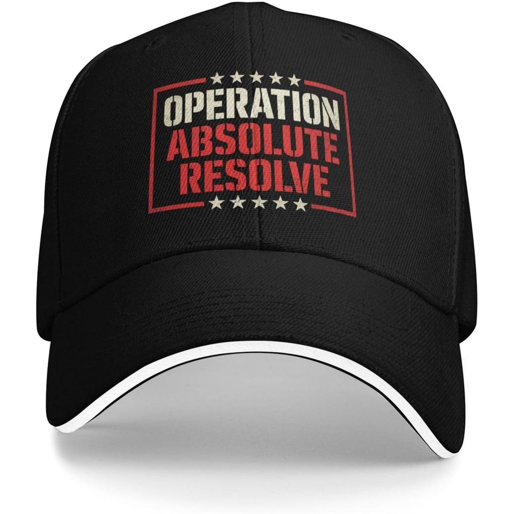 Operation Absolute Resolve Graphic Baseball Cap Casual Polyester Adjustable Unisex Cap