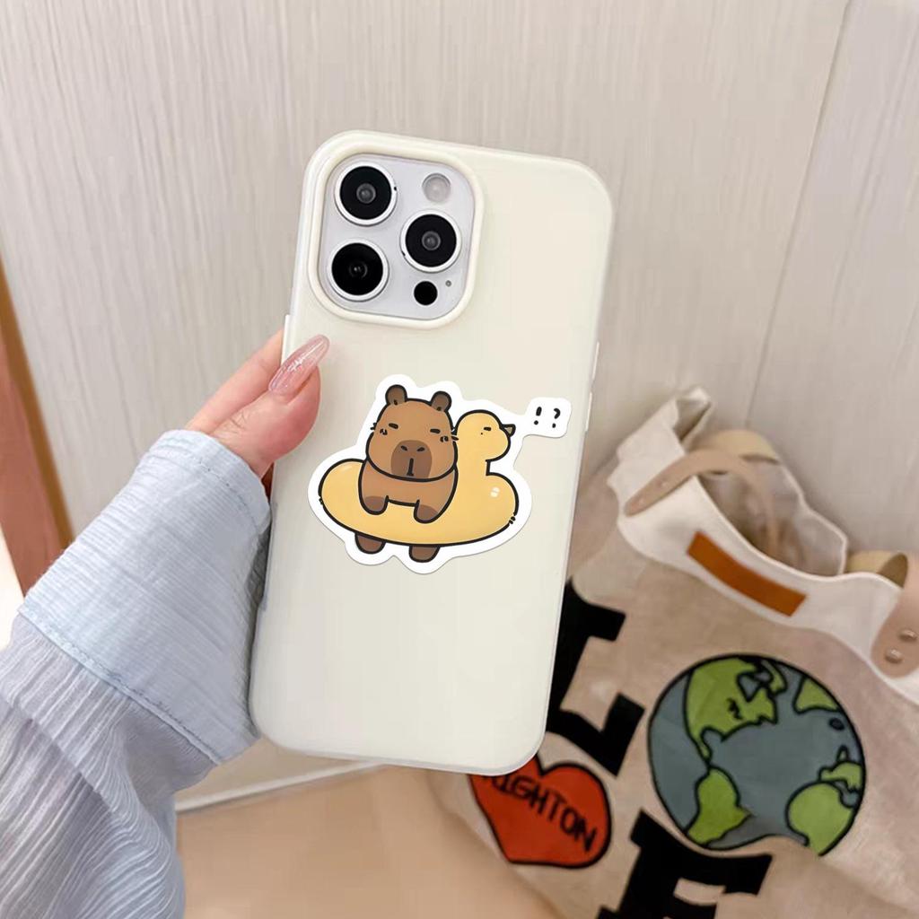 54 Cute Capybara Cartoon Waterproof Stickers for DIY Notebooks & Luggage