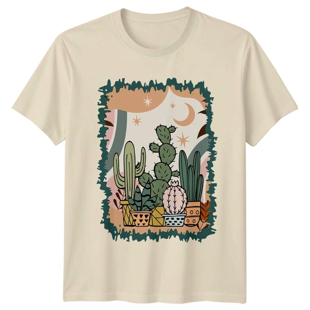 Cactus Succulent TShirt Desert Plant Gardening Gift For Him And Her