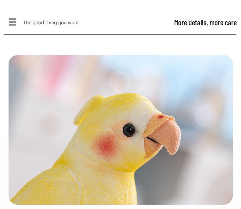 Cross-Border Yellow Parrot Plush Toy - Cute, Comforting Doll and Hot-Selling Animal Plush
