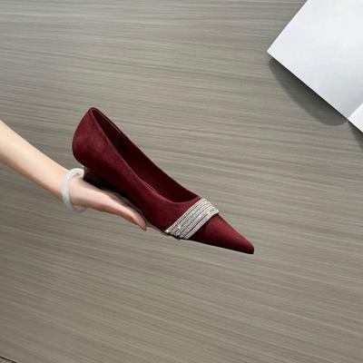 2026 Neue Quadratische Absatzspitze Hohe Absätze Damen Bling Schuhe Hochzeitsfeier Glitzer Strasssteine Sandalen Hohe Qualität Pumps