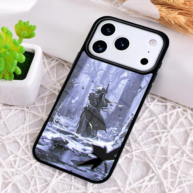 Samurai Japan Art Shockproof Phone Case for iPhone 17 Air 16e 15 11 12 14 13 Pro Max Cover Coque