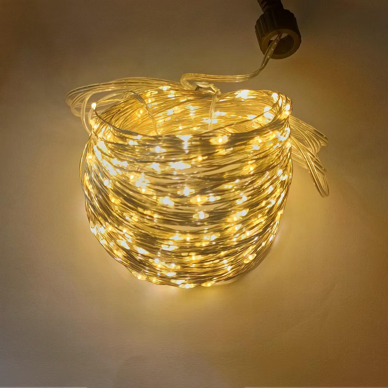 

Светодиодные звезды для рождественской елки с дистанционным управлением - зеленая проволока, медная лоза, наружный праздничный декор 10m USB Remote (No Reel)