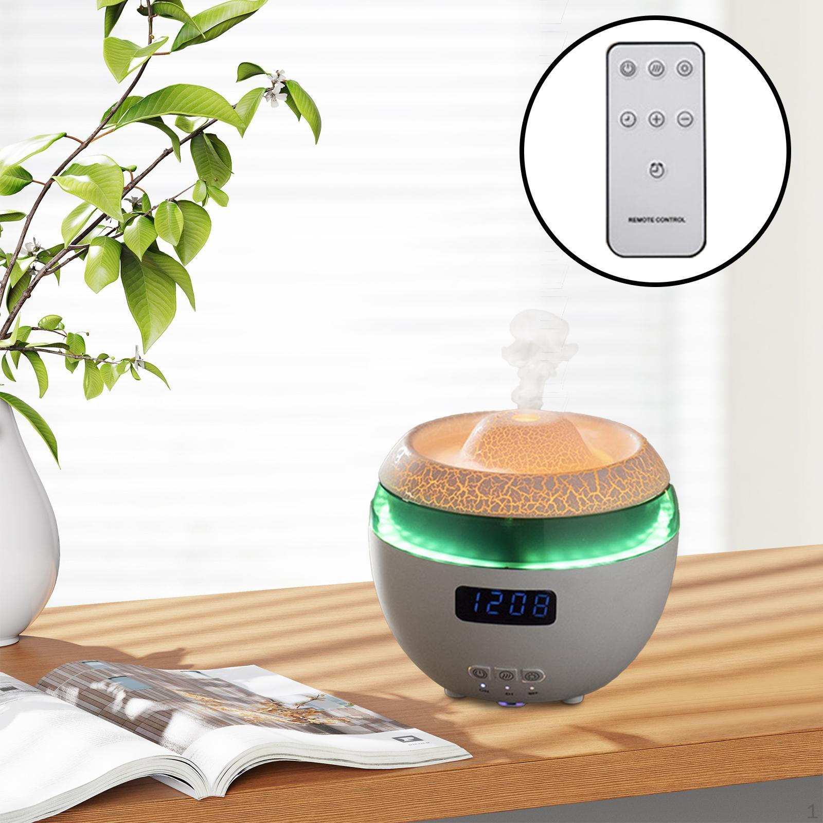 

Увлажнитель воздуха, диффузор эфирного масла, цифровой дисплей, часы, удобный креативный туман чёрный