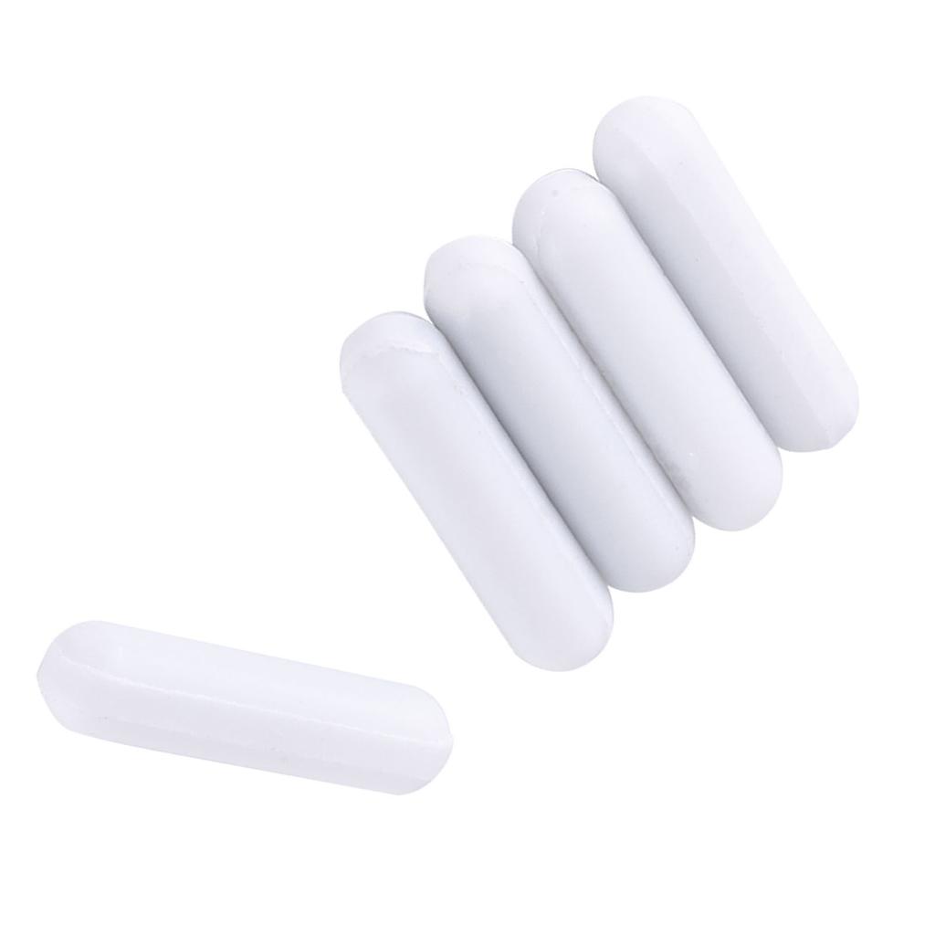 5pcs Type C White Color PTFE Stir Bar Laboratory Stirrer Flea Lab Spinner for Magnetic Mixer
