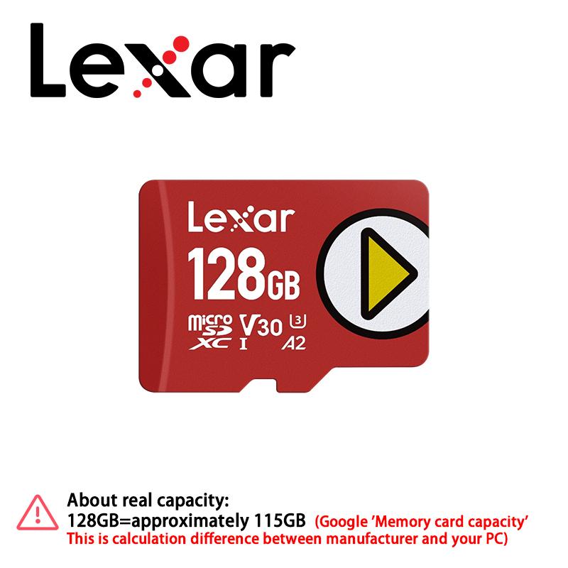

Lexar 128GB PLAY Micro SD Card 205MB/s High Speed TF Card 256GB 512GB MicroSDXC A2 V30 Memory Card for Nintendo Switch Gaming Tablet 128GB