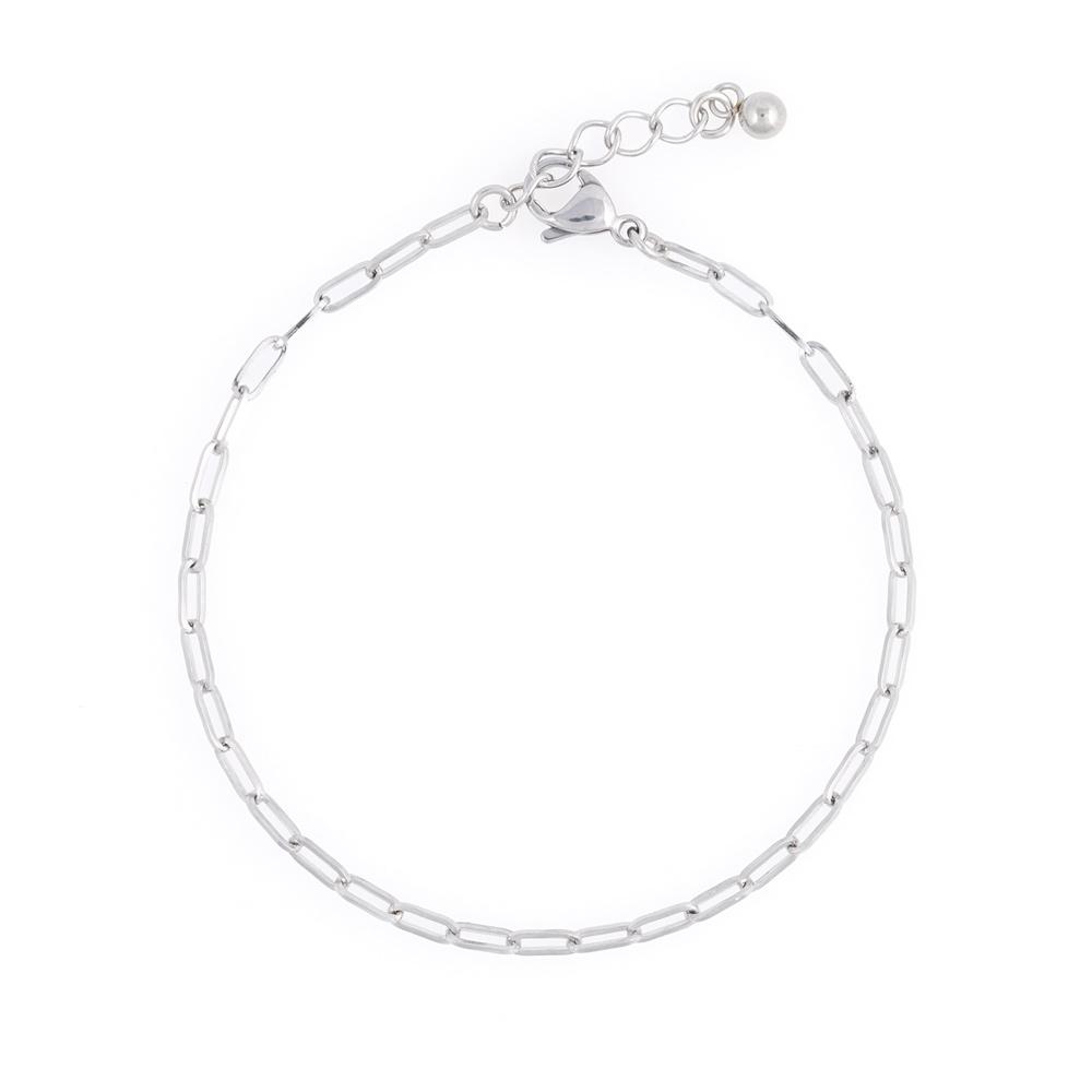 Jbans Classic 06 Surgical Steel Slim Chain Bracelet (C2401Ac1080_Sv)
