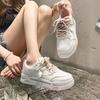 Popular Hong Kong Style Platform Guochao Board Shoes Women's Shoes 2025 Spring and Autumn New Niche Versatile Casual Shoes Sports White Shoes