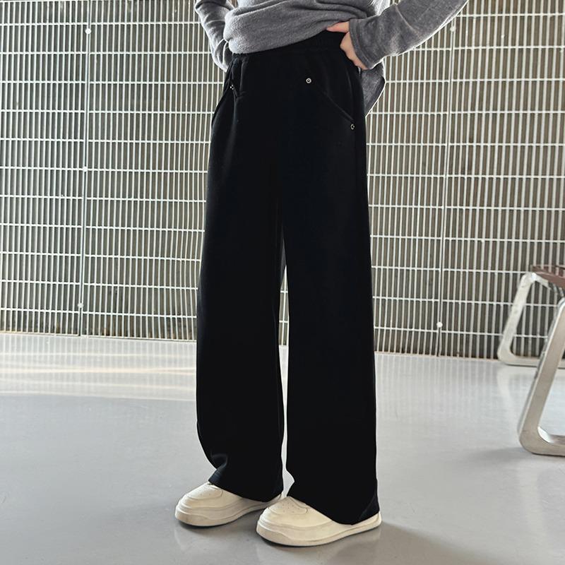 Lässige Mädchen-Sweathose mit weitem Bein - Frühjahr/Herbst 2025 Kollektion für Mittelschülerinnen