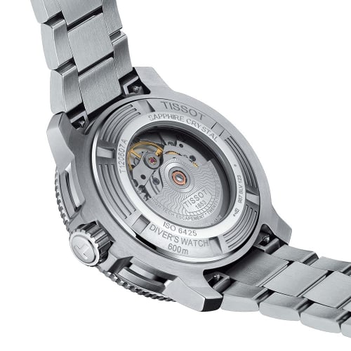 Tissot Seastar 2000 Professional Watch with Bracelet, Officially Imported, Men's, T1206071104100, Green Dial