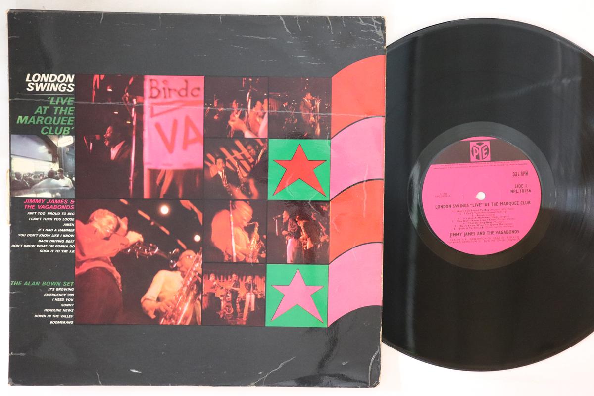 

LP Пластинка ДЖИММИ ДЖЕЙМС И VAGABONDS ALAN B London Swings live At The Marquee NPL18156 PYE 1966 UK СоулФанк Б/У