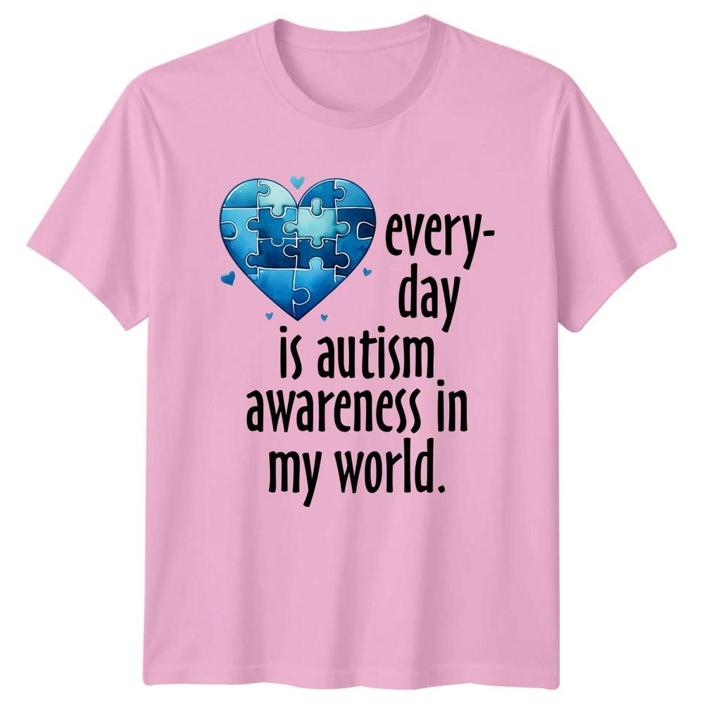Every Day Is Autism Awareness TShirt Puzzle Heart Support Awareness