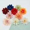 10pcs Satin Dahlia Artificial Flowers Mix Color Fake Flower Silk Chrysanthemum Dahlia DIY Garland Bouquet Brooch Accessories