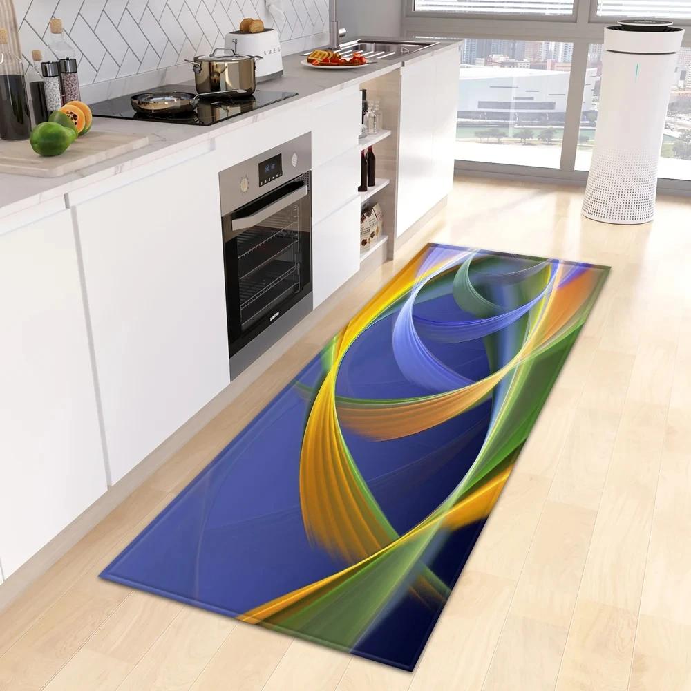 Kitchen Foot Mat Home Entrance DoorMat Living Room Children Bedroom Floor Decor 3D Carpet Balcony Hallway Bath Door Non-Slip Rug