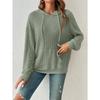 MGHR Women's Fashion Casual Solid Color Print Long Sleeve Autumn Winter Hoodie