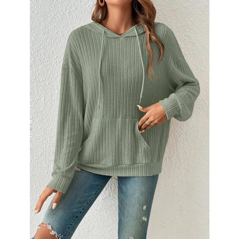 MGHR Women's Fashion Casual Solid Color Print Long Sleeve Autumn Winter Hoodie