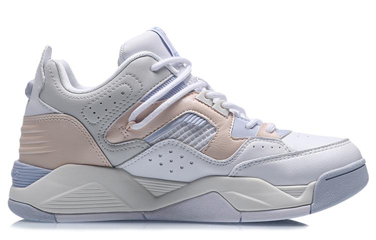 Li Ning Synthetic Leather, Artificial Leather Cushioning Slip Resistant Abrasion Resistant Coverage Support Low top AGBR022-3
