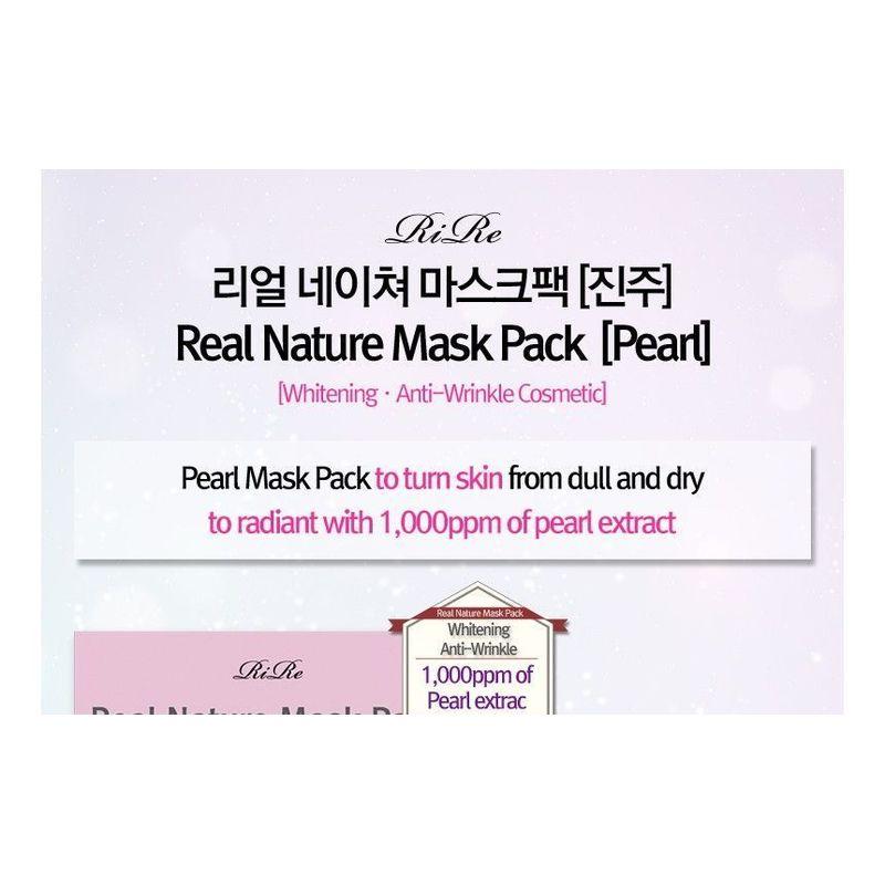 RIRE Real Nature Mask Pack (Pearl) Set