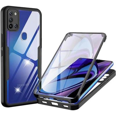 Etui - BOOLING - dla Samsunga A21S - Sztywne - Czarne - Ochrona 360° Odporne na zarysowania