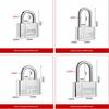 1 Pcs High Security Stainless Steel Keyed Alike Padlocks Cut Resistant Shackle For Gates Lockers Warehouse