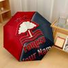 Nottingham Forest FC Automatic 3‑Fold Umbrella 8‑Rib Windproof Folding Umbrella Sun Rain Protection For Outdoor Travel Daily Use