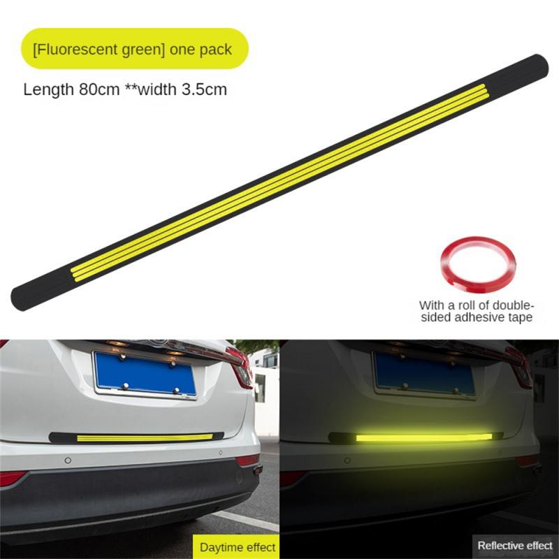 Reflective Anti-collision Strips Fashionable Easy To Install Highly Visible Unique Design Visual Alert Rear Bumper Guard Durable