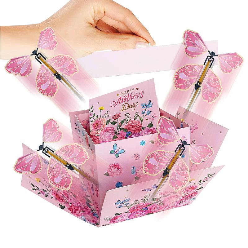 Flying Butterfly Surprise Box Exploding Gifts Box With Butterflies Butterfly Surprise, Diy Pop Up For Birthday Mothers Day