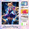 Sailor Moon Diamond Painting Kit 5D Full Drill DIY Diamond Mosaic Wall Art Home Decor