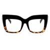 Large Anti Blue Ray Reading Glasses for Women Men Thick Oversized Square Presbyopic Eyeglasses Diopters 0 to +6 0