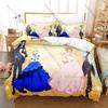 Cool Sugar Apple Fairy Tale Bedding Set, Duvet Cover & 2 Pillowcases, Fantasy Anime Pattern Breathable Fabric All Season