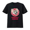 Chuck E Cheese Restaurant Mens Black T Shirt Size S 5XL Cute Mouse Design vintage Washed designer clothes Stretched streetwear