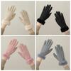 Polar Fleece 2 Finger Flip Gloves Soft Plush Thickened Gloves Women Anti-cold Mittens  Cycling