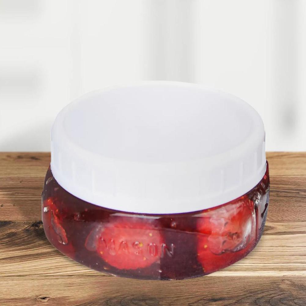 16 Pezzi 86mm Coperchio in Plastica PP per Vaso Mason a Bocca Larga Coperchio Ermetico a Tenuta Stagna Coperchio con Beccuccio Buona Tenuta Strumento da Cucina Gadget