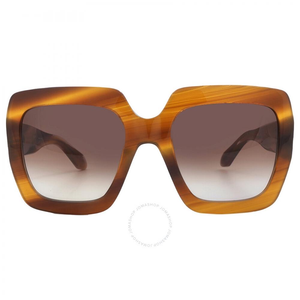 

Carolina Herrera Brown Gradient Butterfly Ladies Sunglasses SHN636 091Z 55