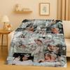 3D Billie Eilish Hit Me Hard and Soft Singer Flannel Blanket,Ultra Soft Warm Plush Throw for Home Bedroom Bed Sofa Cover Kids