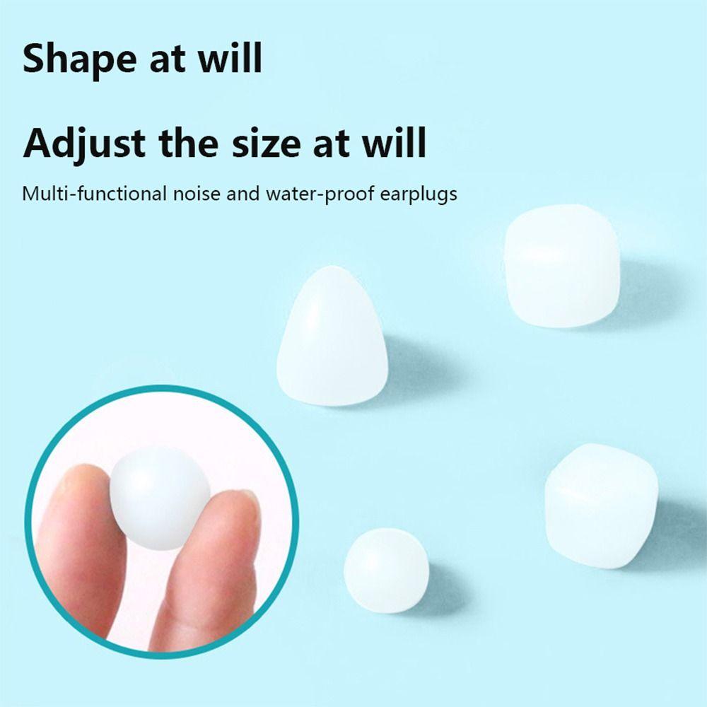 3Pair Heart Shape Swimming Earplugs Noise Reduction Sound Insulation Earmuffs Gift Ear Plugs  Unisex