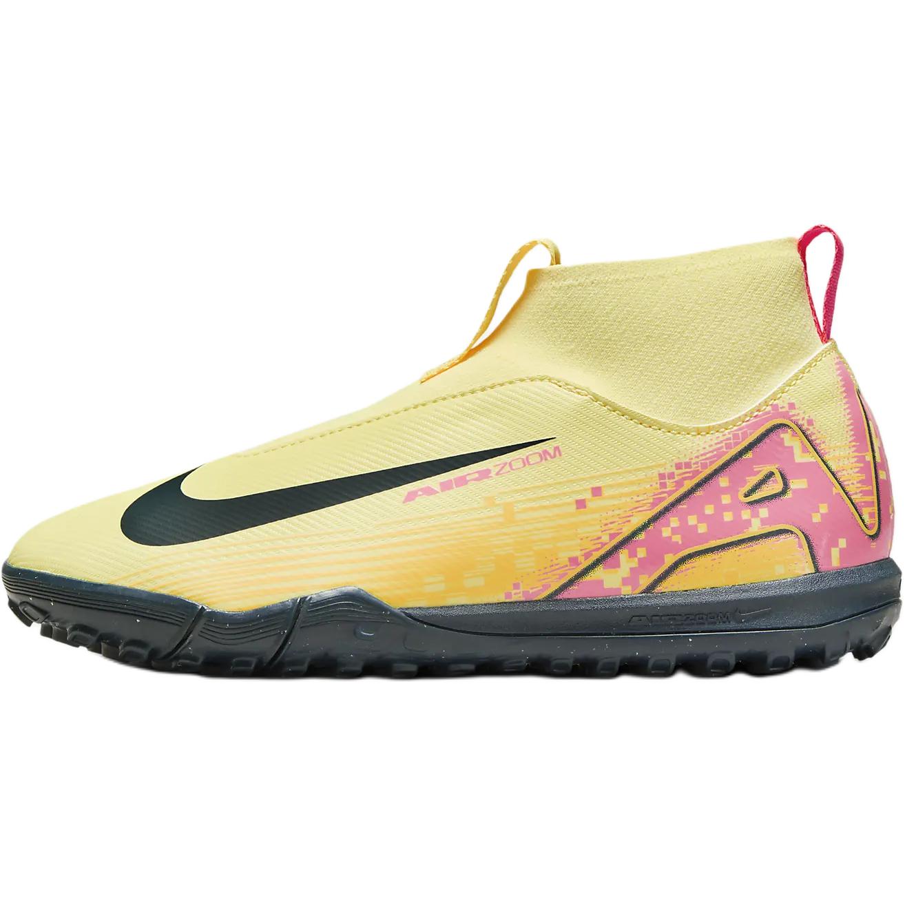 

Nike Mercurial Superfly 10 Slip Resistant Abrasion Resistant Mid top Kids Soccer Shoes Yellow HF3420-800 33