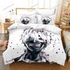 Tokyo Ghoul Kaneki Ken Bedding Set Cartoon Anime Set Adult Kid Bedroom Duvet Cover Sets 3D Print Anime Home Textileextile741