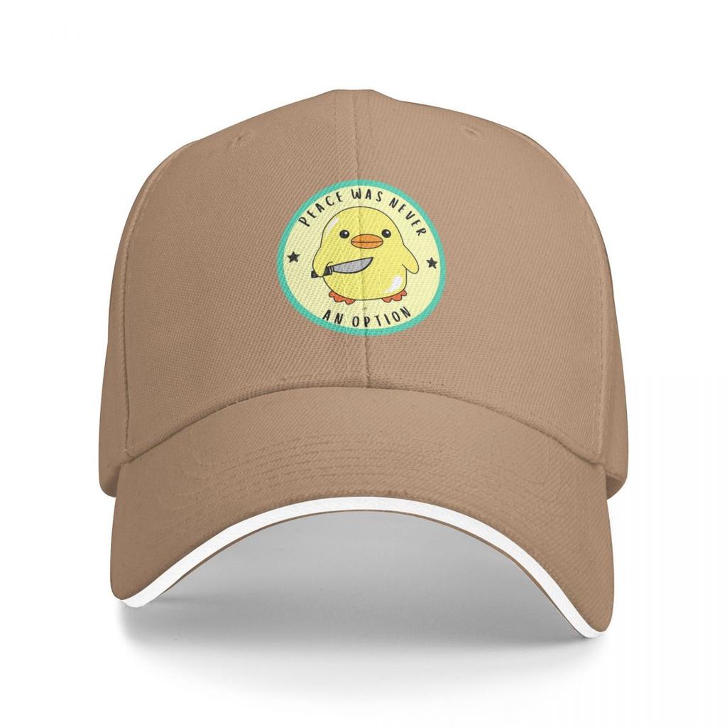Duck Peace Was Never An Opition Printed Baseball Caps Snapback Baseball Hats Breathable Casual Casquette Outdoor Unisex