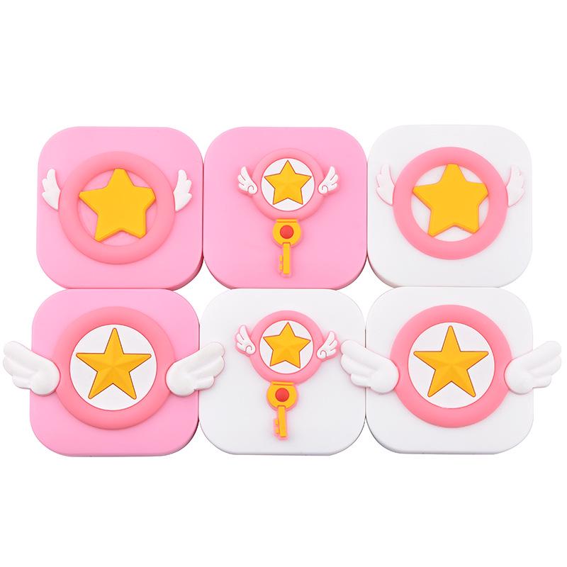 Girly Heart Wings Eyeglass & Contact Lens Case Set