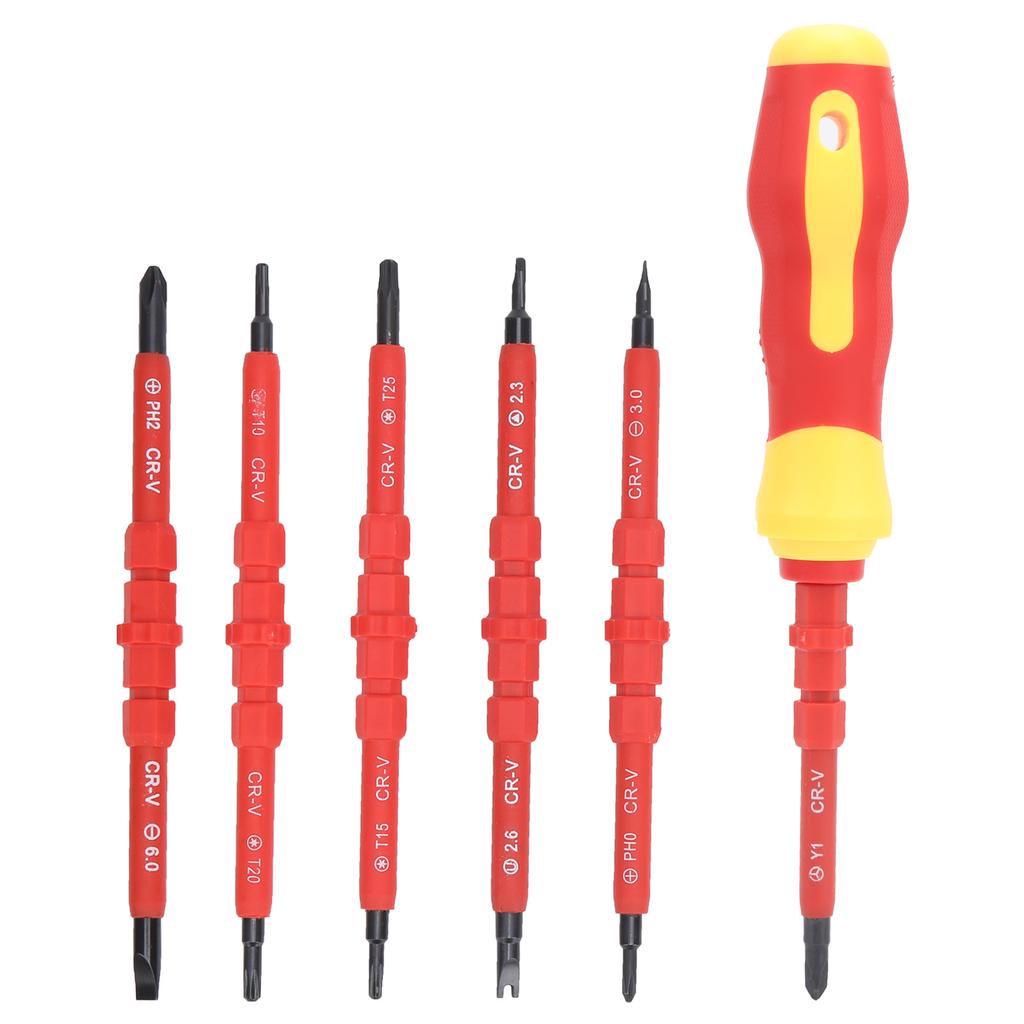 Insulated Screwdriver Kit Electricians Working Tool 500V High Pressure Hand Tool Set