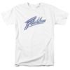 Flashdance Logo T-Shirt Herren Lizenziert 80er Tanzfilm Tee Weiß