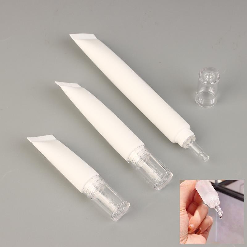 Tubos Cosméticos Macios 10/15/30G Protetor Solar Creme Loção Base Líquida Frascos Recarregáveis Conta-Gotas de Ácido Hialurônico Frasco Vazio